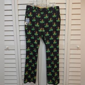 BNWT Loudmouth Golf Woodworth Collection Don Frankie Men's Pants - Sz 34x32